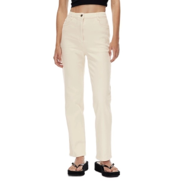 NWT Wilfred |  Free The Melin Pant High-Waisted Twill Pants Size 12 Short - Picture 1 of 10